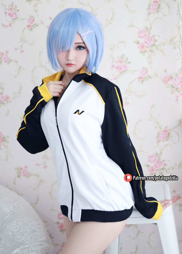 [Internet-beroemdheid COSER-foto] Miss Coser Potato Godzilla - Rem In Subaru Jacket